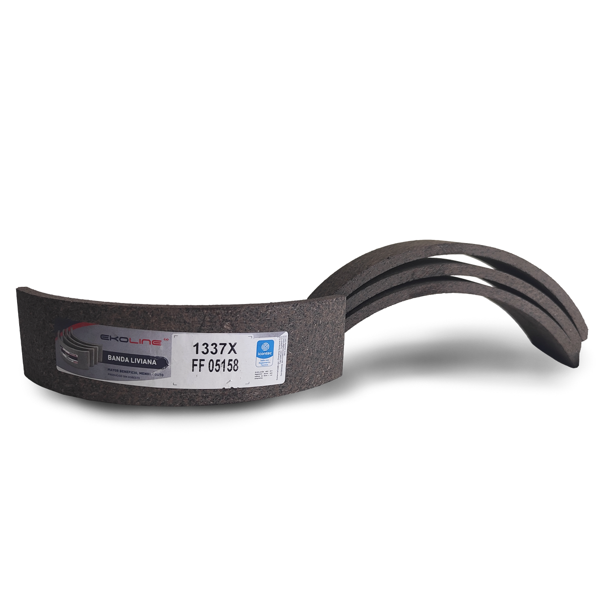 BANDA LIVIANA  1337X /  CHEV. MONZA TRAS 85-91/ CHEVETTE TRAS 82-92/DAEWOO CIELO TRAS 95-99/ESPERO RACER TRAS 93-96/NUBIRA TRAS 98.../CHRYSLER NEON TRAS 94-00/CORCEL 1600 TRAS 95... 1337 AR158 EKOLINE FV